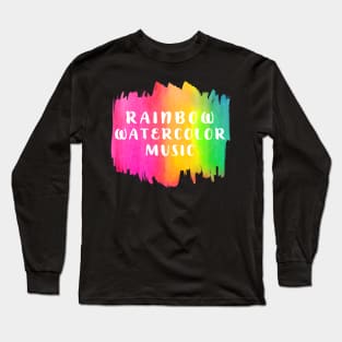Rainbow Watercolor Music Notes Multipack Funny Long Sleeve T-Shirt